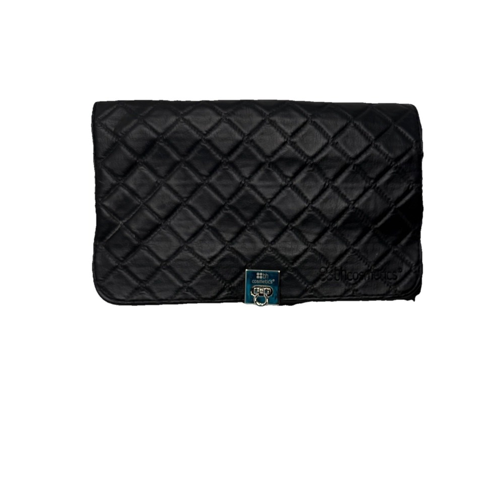 Bh Cosmetics Black Multi Fold Brush Make Up Holder Flip‎ Lock Travel Case
